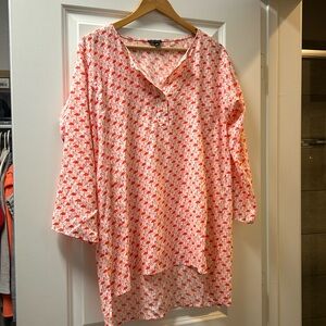 Ann Taylor flamingo swim cover-up